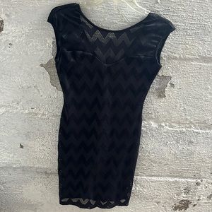 Black mini dress